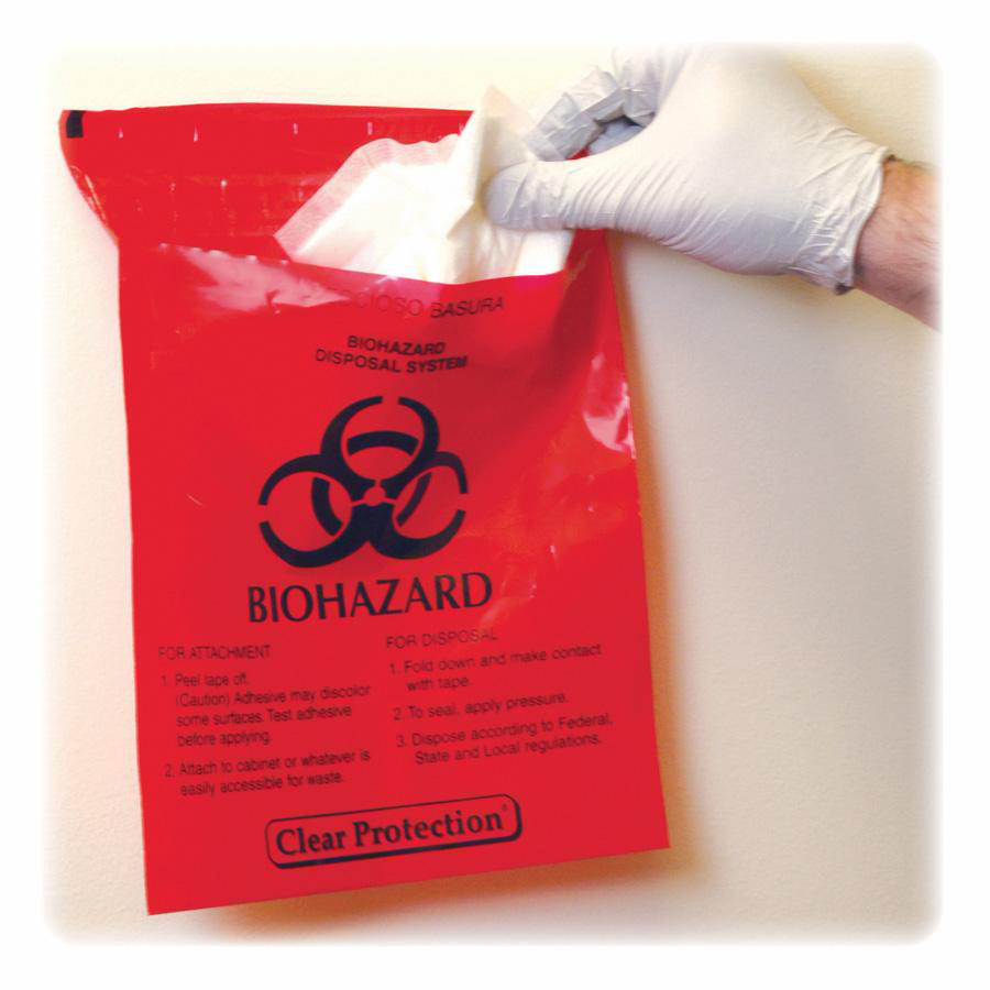 CareTek Stick-On Biohazard Infectious Waste Bags (CTRB042910)