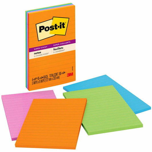 Super Sticky Notes - Energy Boost Color Collection (4621SSAU)