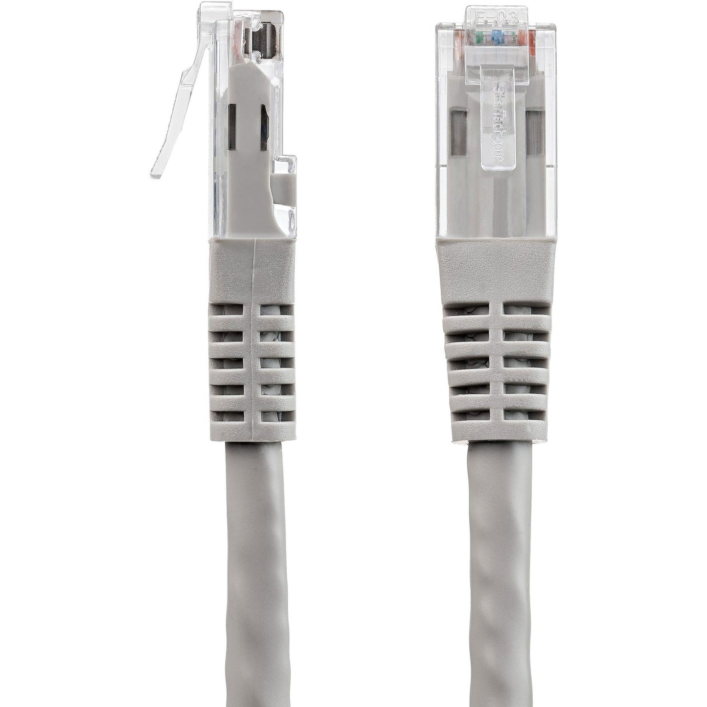 StarTech 1ft Cat6 Ethernet Cable Gray Cat 6 Poe (C6PATCH1GR)