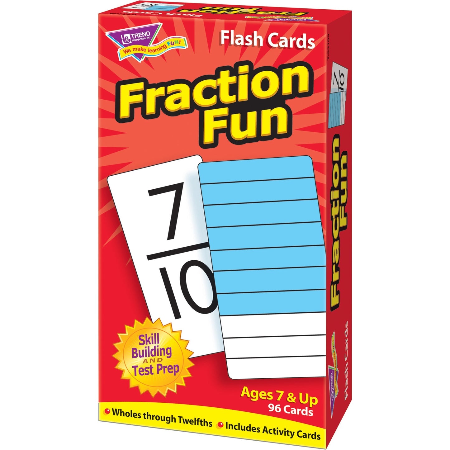 Trend Fraction Fun Flash Cards (53109)