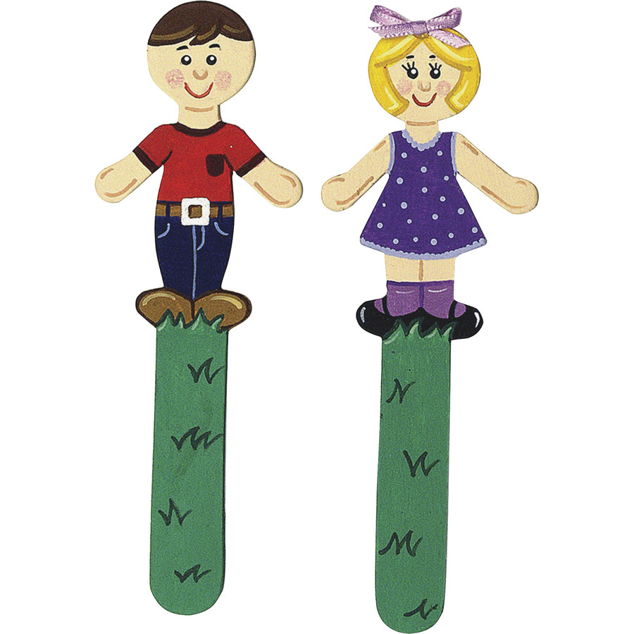 Creativity Street People Shaped Wood Craft Sticks (364502)