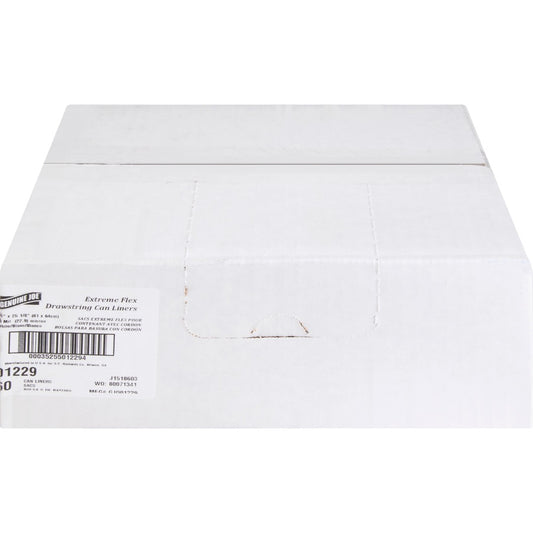Genuine Joe Flexible Drawstring Trash Can Liners (01229)