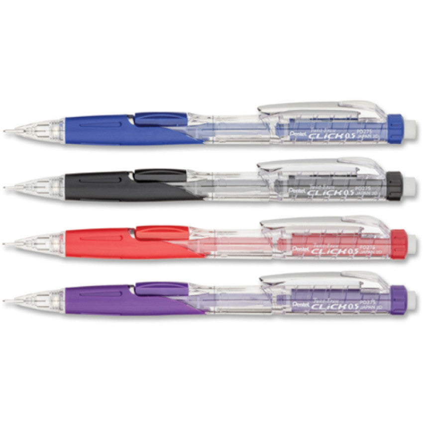 Pentel .5mm Twist Erase Click Mechanical Pencils (PD275TLEBP)