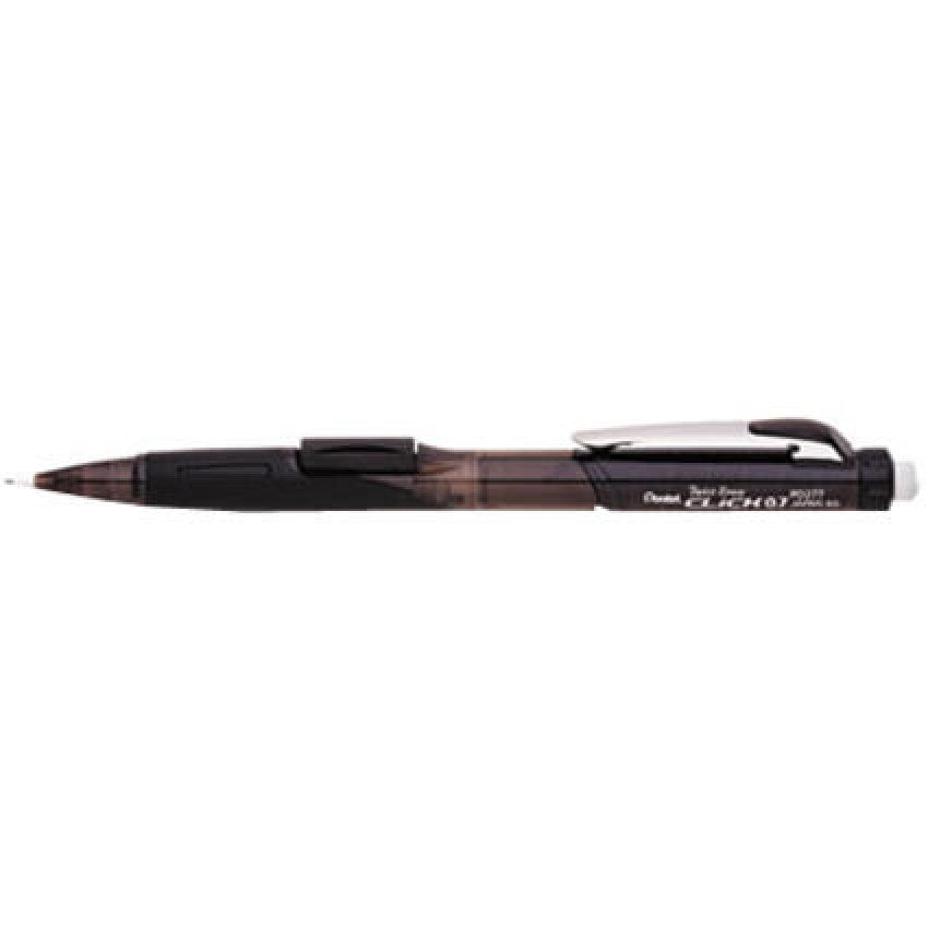 Pentel Twist-Erase CLICK Mechanical Pencil, 0.7 mm, HB (#2), Black Lead, Black Barrel (PD277TA)