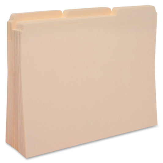 Business Source 1/3 Tab Cut Letter Recycled Top Tab File Folder (17525)