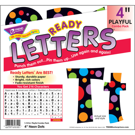Trend Ready Letter Neon Dots (79754)