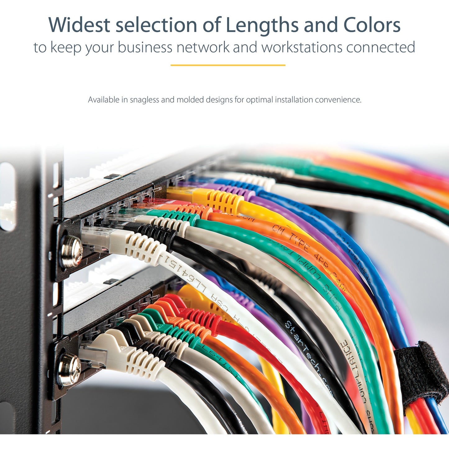 StarTech 10ft Cat6 Ethernet Cable Blue Cat 6 Poe (C6PATCH10BL)