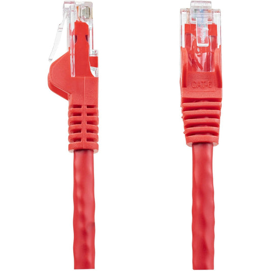 StarTech 25ft Cat6 Ethernet Cable Red 100w Poe (N6PATCH25RD)