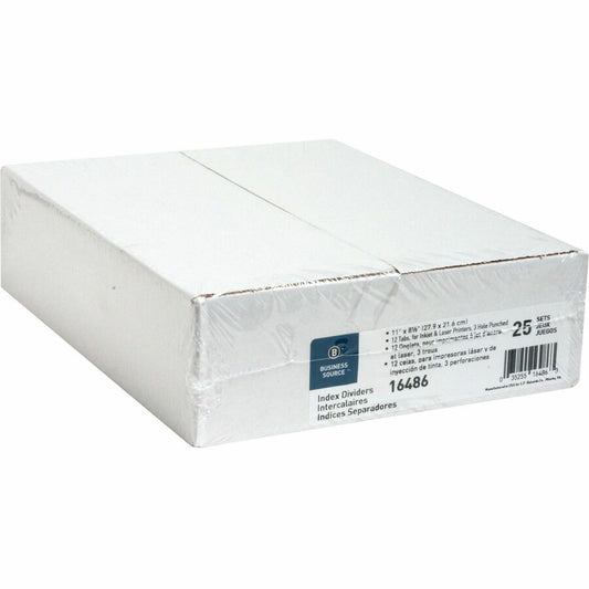 Business Source Customize 12-Tab Index Dividers (16486)