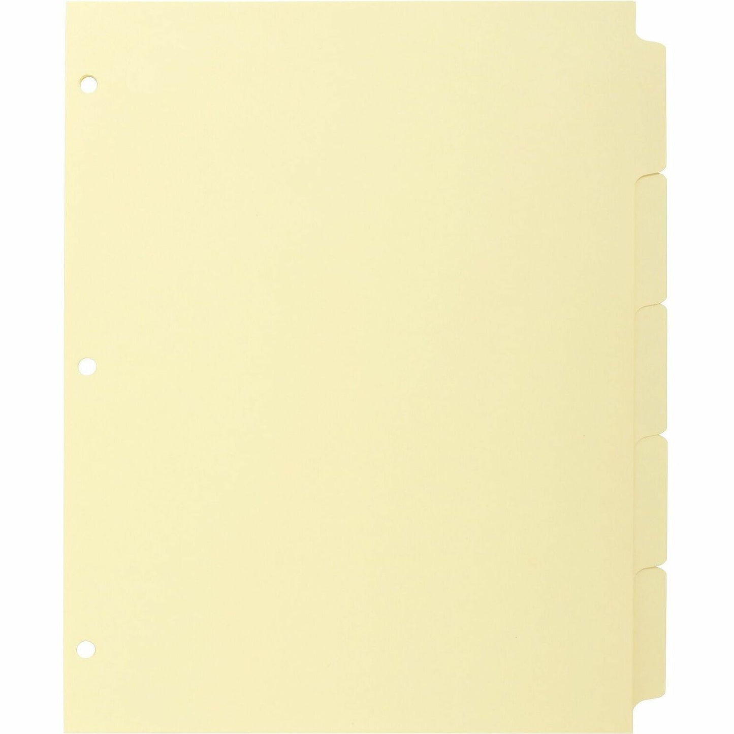 Business Source Mylar-reinforced Plain Tab Indexes (16480)