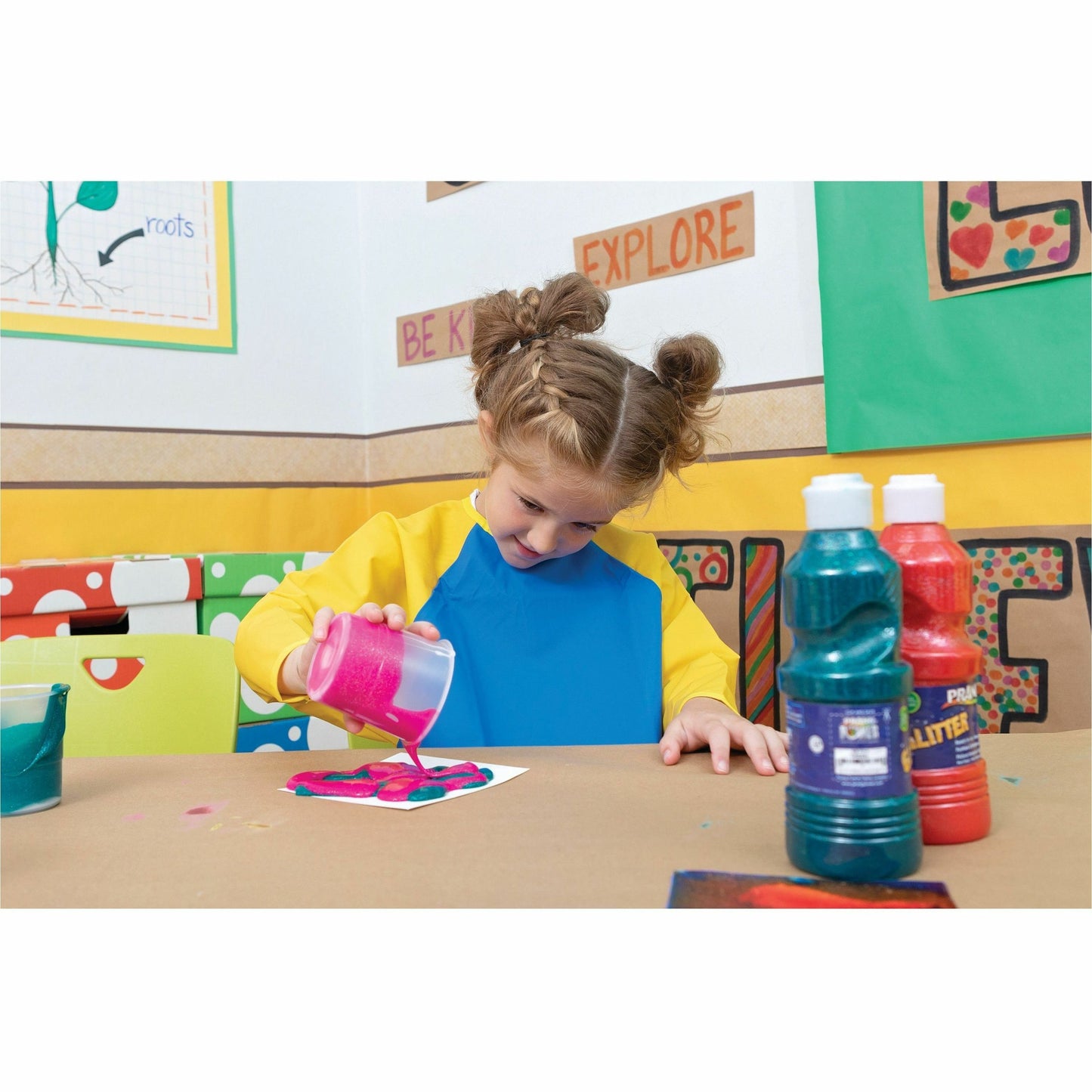 Creativity Street No-Spill Round Paint Cups With Colored Lids (5100)