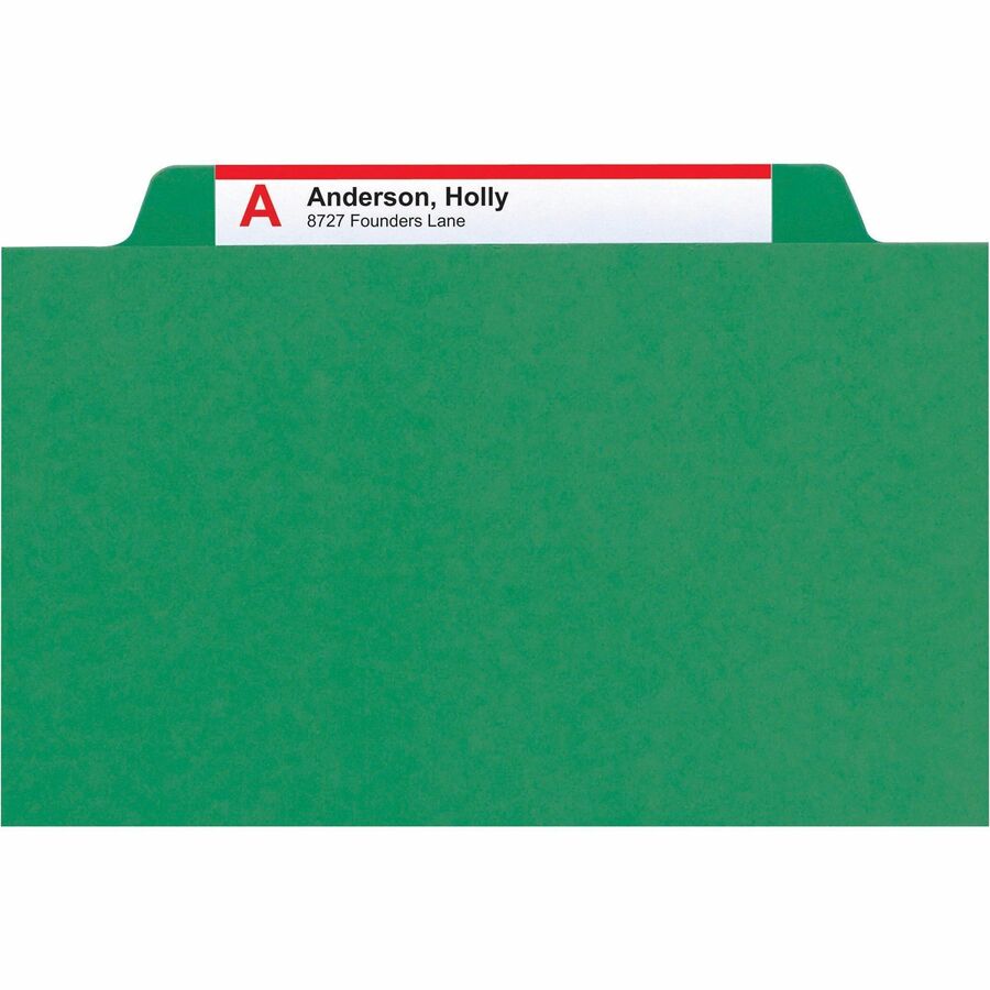 Smead Premium Pressboard Classification Folders with SafeSHIELD®