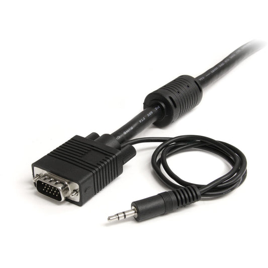 StarTech 15ft High Res Monitor Vga Cable W/ Audio (MXTHQMM15A)