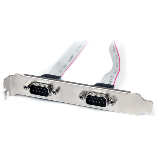 StarTech 2 Port Db9 Serial Port Bracket Header (PLATE9M2P16)
