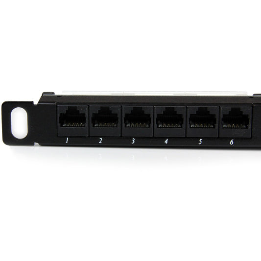 StarTech 24 Port 0.5u Rackmount Cat5e Patch Panel (PANELHU24)