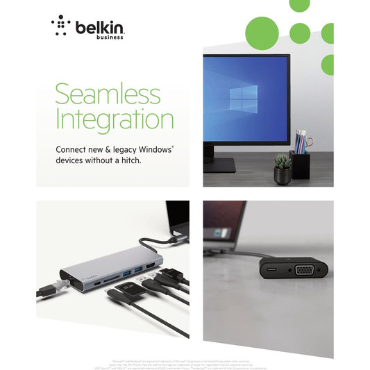 Belkin USB 3.0 to Gigabit Ethernet GbE Network Adapter 10/100/1000 (B2B048)