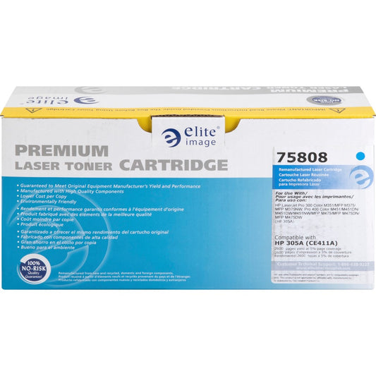 Elite Image Remanufactured Toner Cartridge - Alternative for HP 305A (CE411A) (75808)