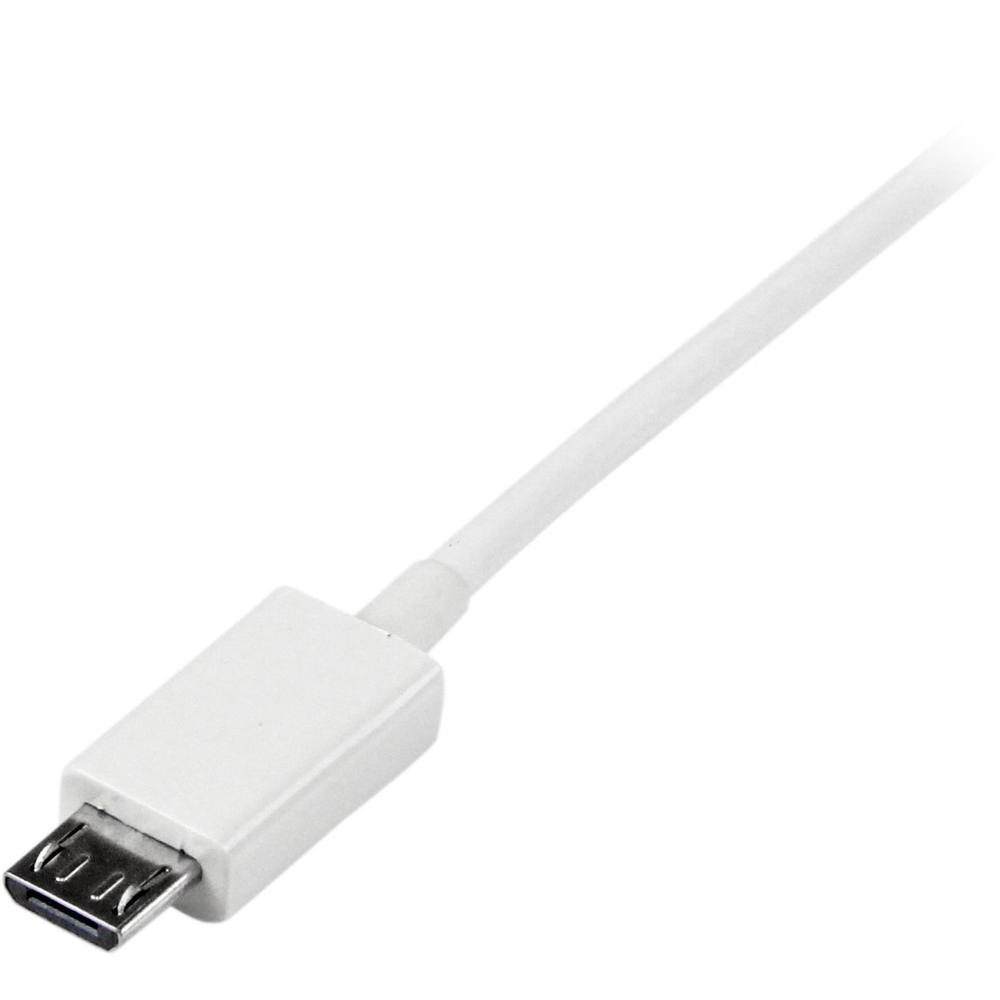 StarTech 2m White Micro Usb Cable - A To Micro B (USBPAUB2MW)