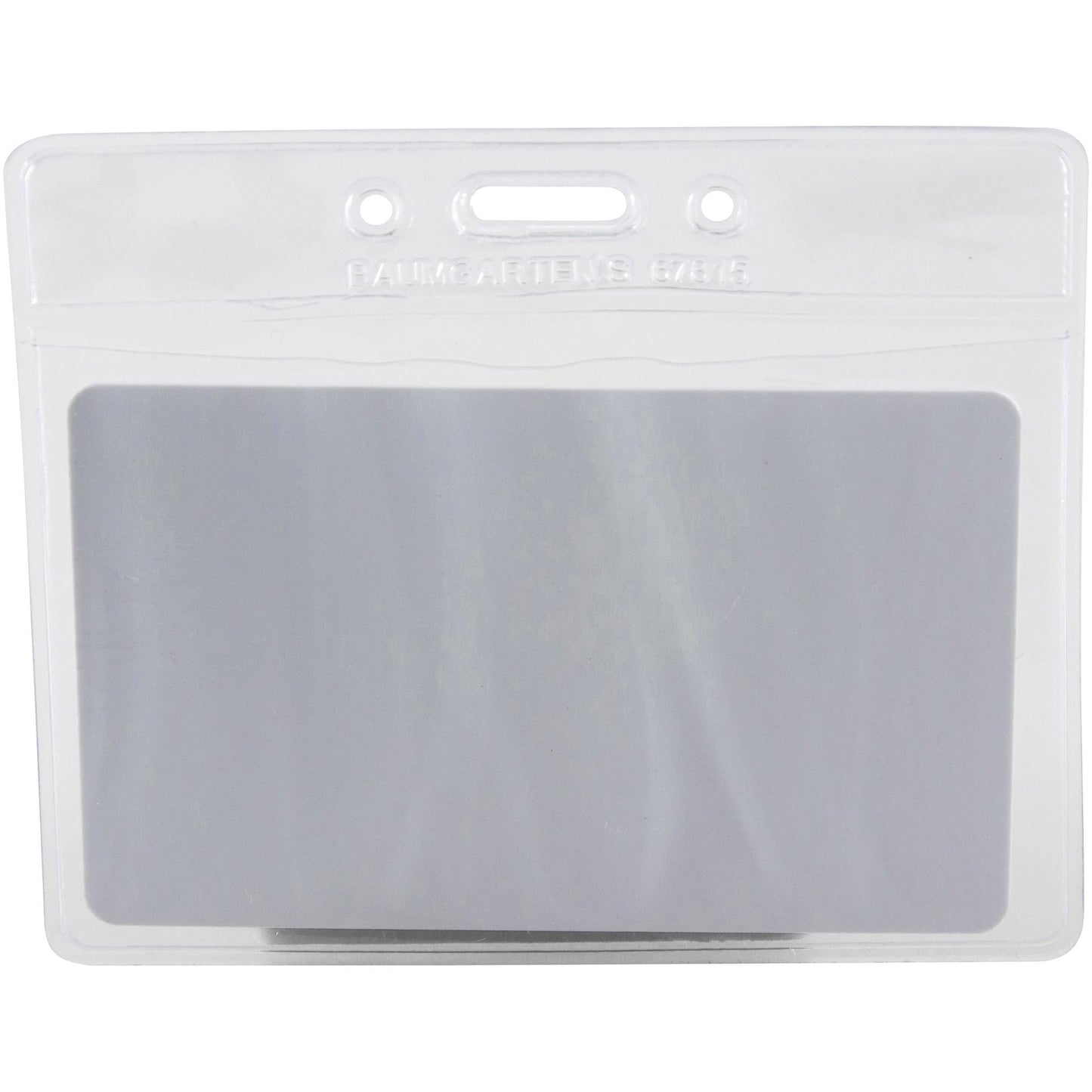 SICURIX Vinyl Punched ID Badge Holders - Horizontal (67815)