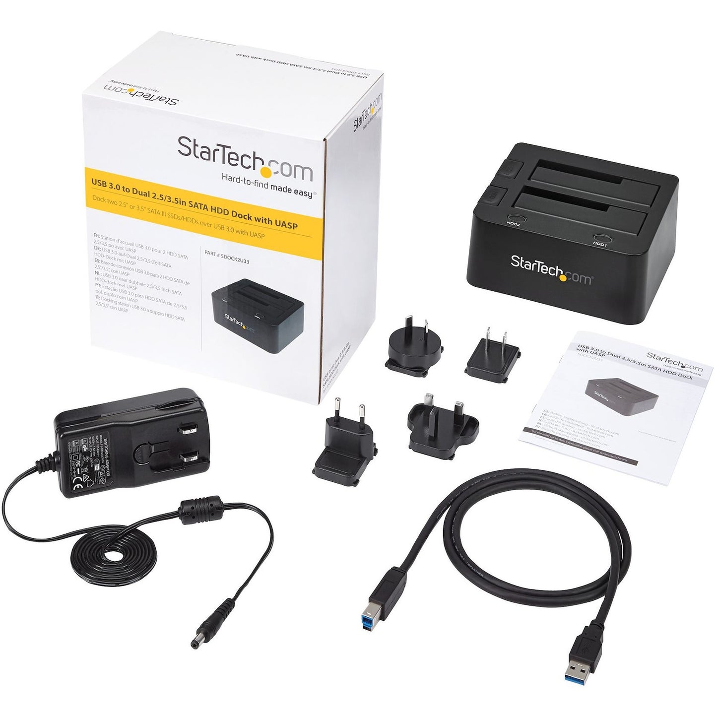 StarTech 2-bay Usb 3.0 Hard Drive Docking Station (SDOCK2U33)
