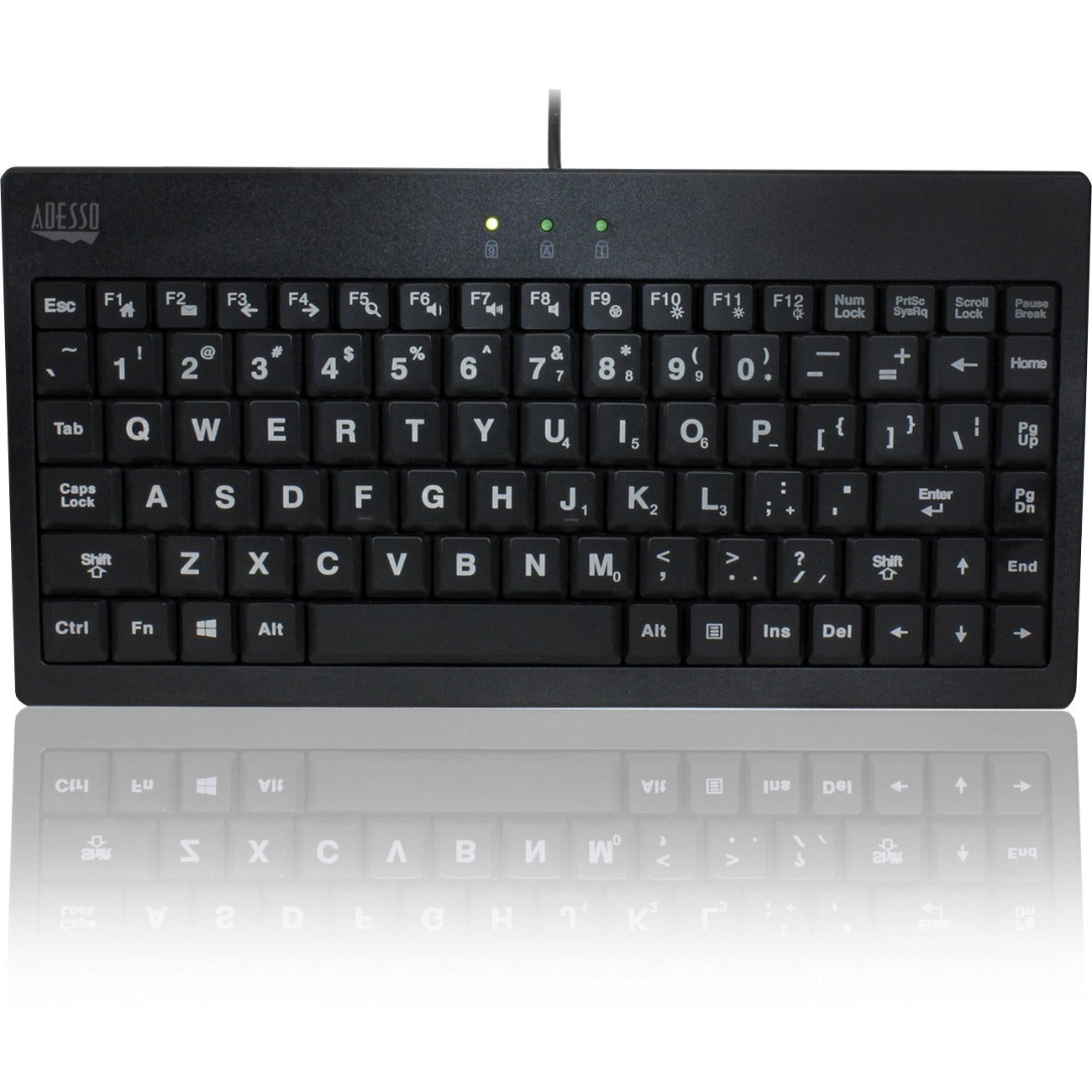 Adesso 3 Colors Illuminated 2x Largeusbkeyboard (AKB110EB)