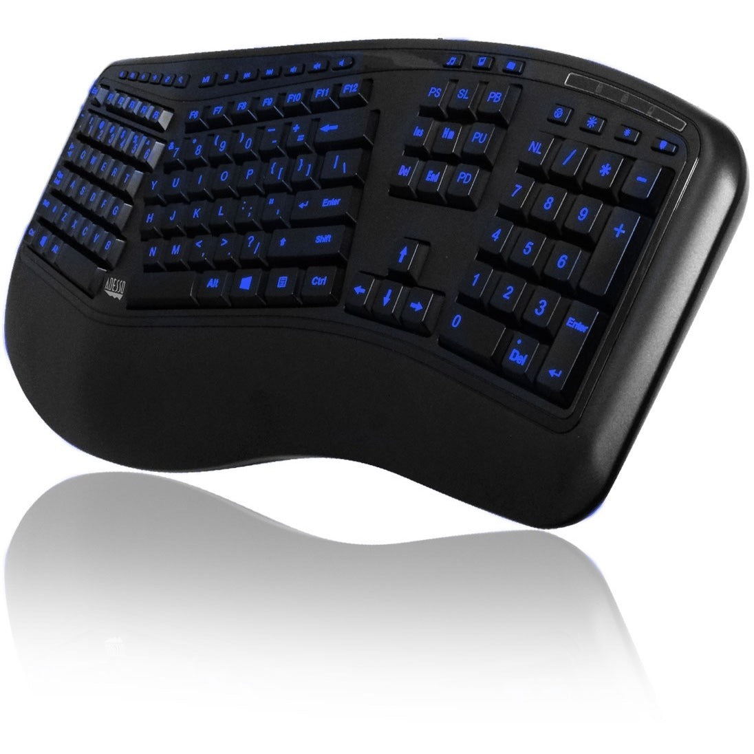 Adesso 3colors Illuminated 2x Usb Keyboard (AKB150EB)