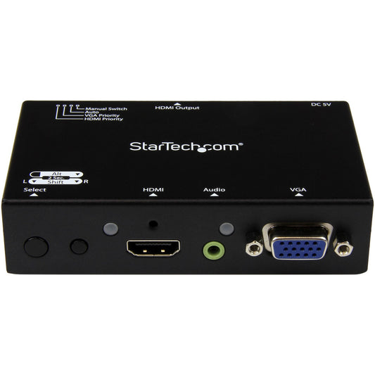 StarTech 2x1 Hdmi + Vga To Hdmi Converter Switch (VS221VGA2HD)