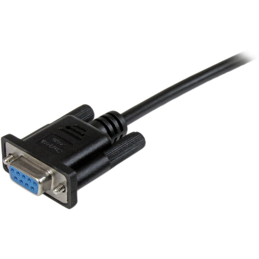 StarTech 1m Black Db9 Rs232 Null Modem Cable F/f (SCNM9FF1MBK)