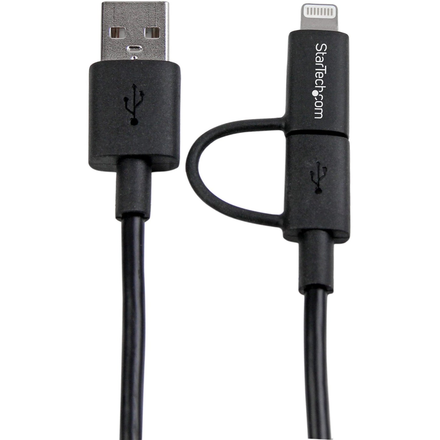 StarTech 1m Ligthning Or Micro Usb To Usb Cable (LTUB1MBK)