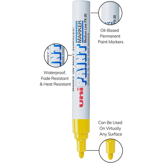 uni-Paint PX-20 Oil-Based Paint Marker (63605DZ)
