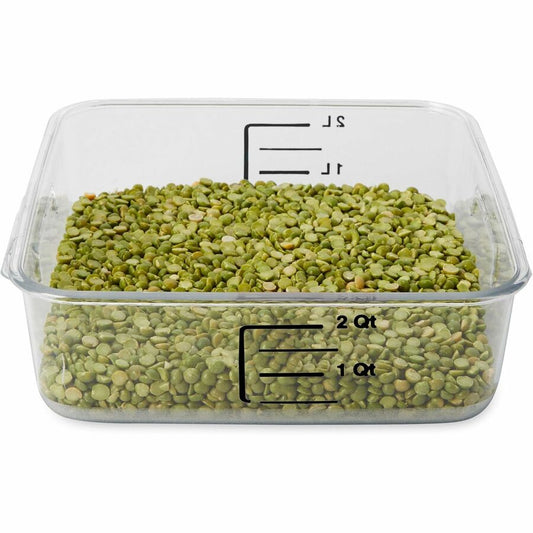 Rubbermaid Commercial Space Saving Square Container (630200CLR)