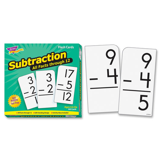 Trend Subtraction all facts through 12 Flash Cards (53202)