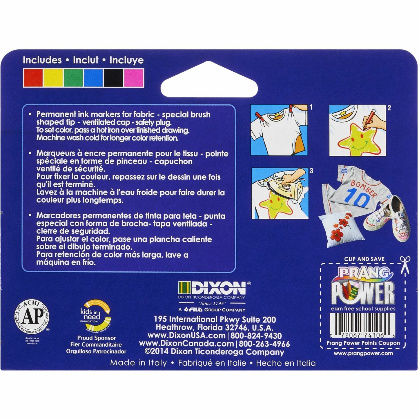 Prang Decor Fabric Markers (74106)