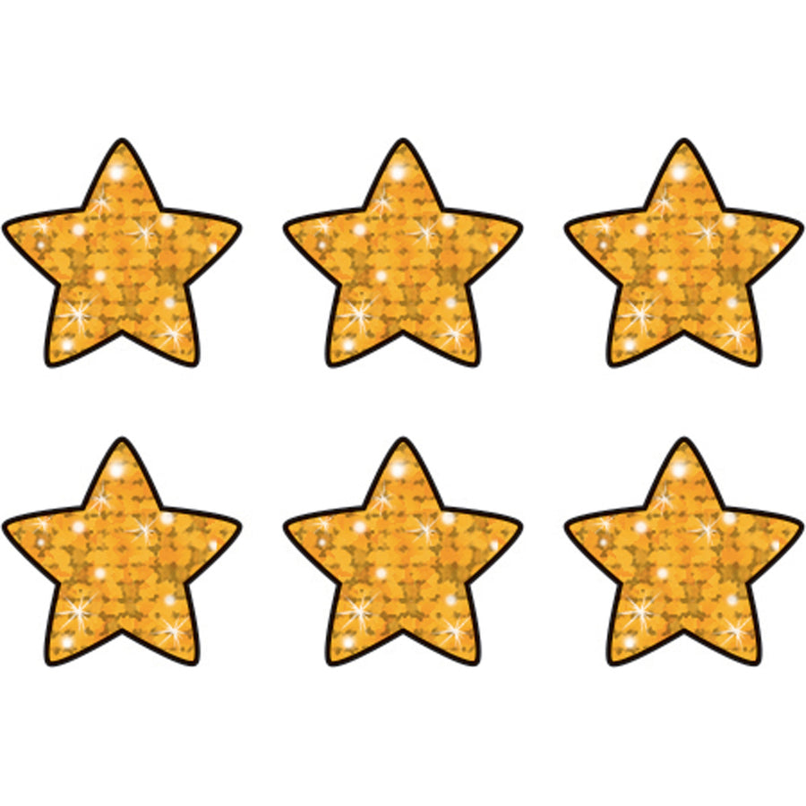 Trend Gold Sparkle Stars superShapes Stickers (46403)
