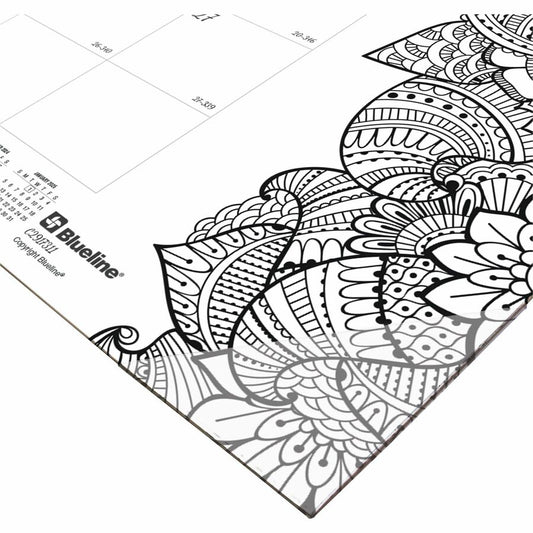 Blueline DoodlePlan Desk Pad - Botanica (C2917311)