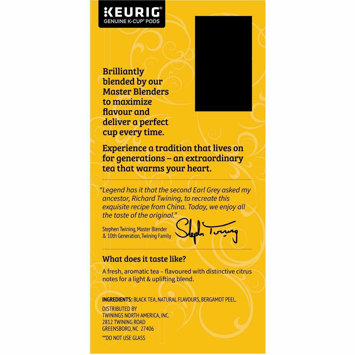 Twinings of London Earl Grey Flavoured Black Tea K-Cup (08756)