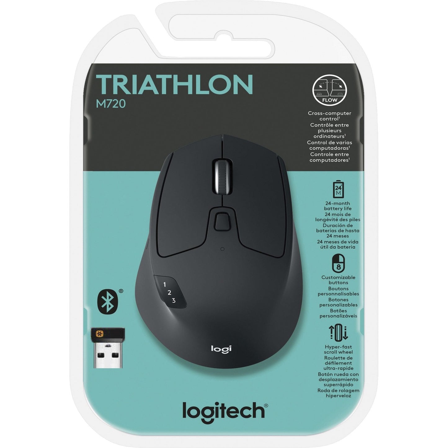 Logitech M720 Triathlon Multi-device (blk) (910004790)