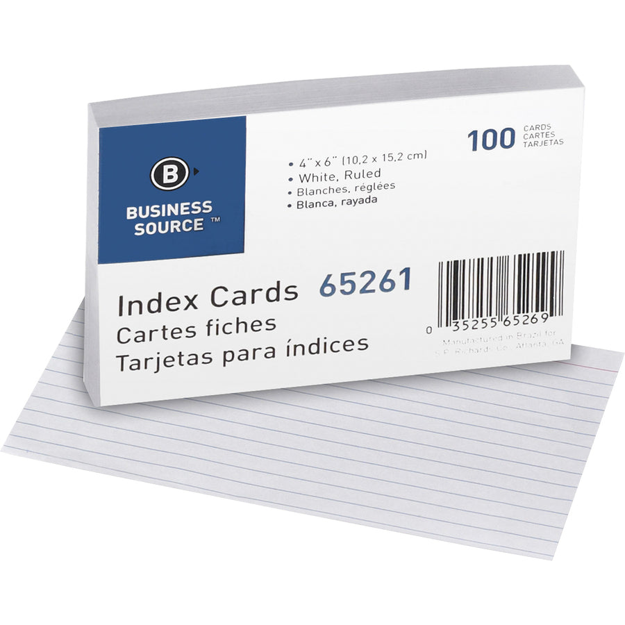 Business Source Ruled Index Cards (65261BX)
