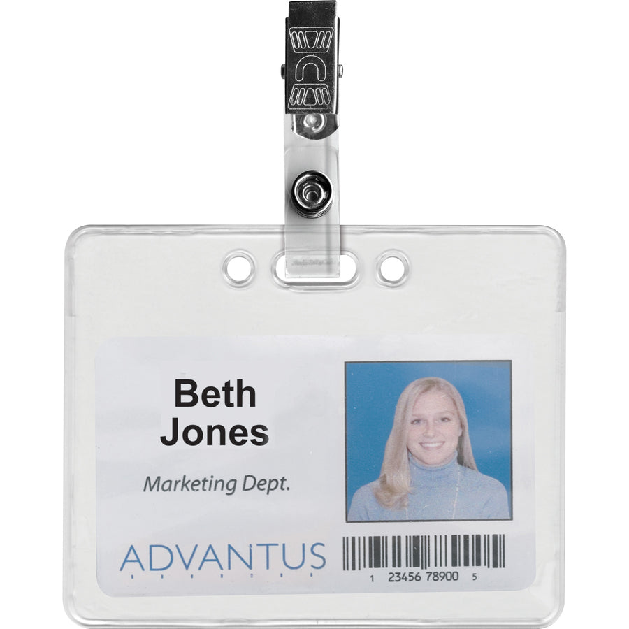 Advantus ID Badge Clip Adapters (97302)