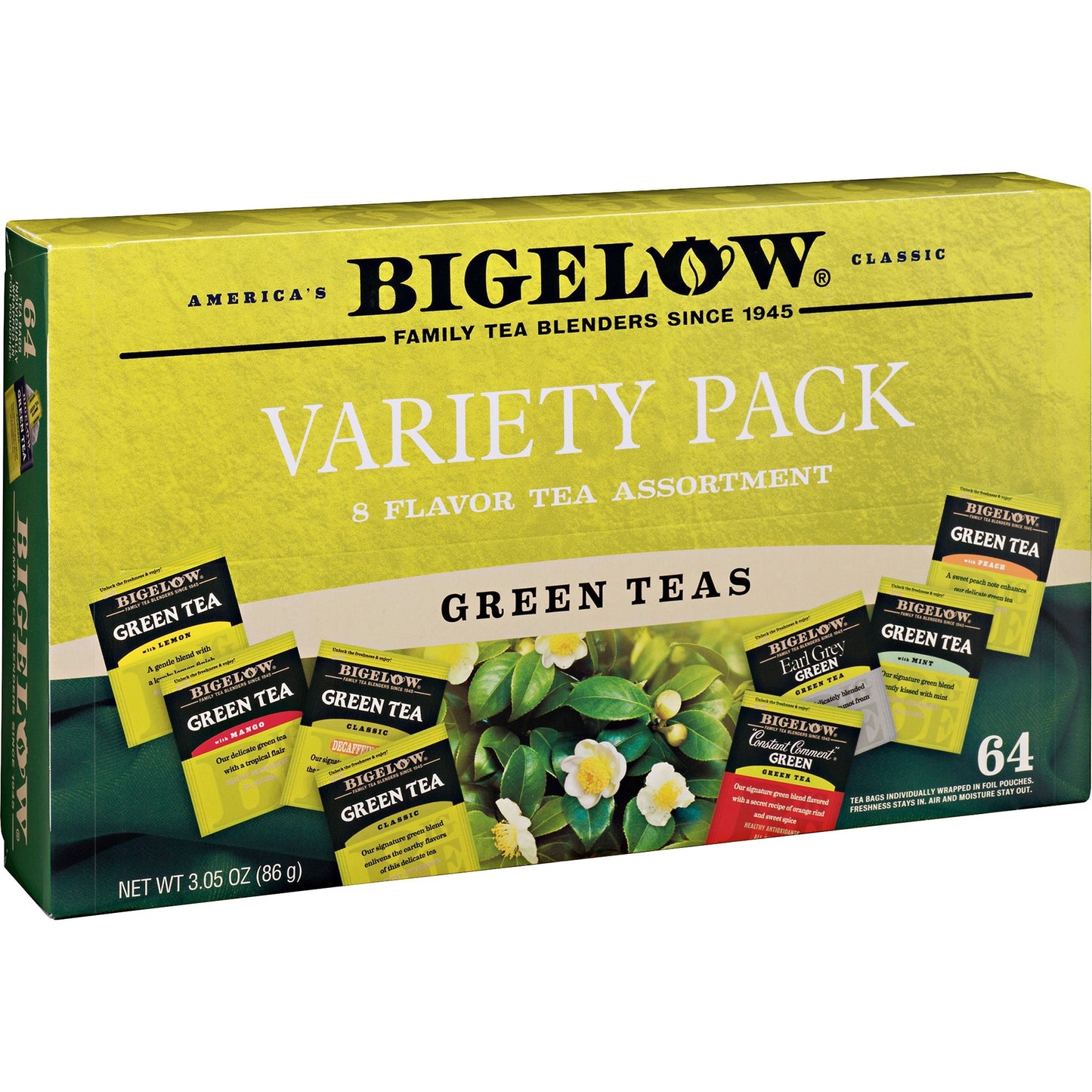 Bigelow Assorted Flavor Tray Pack Green Tea Bag (30568CT)