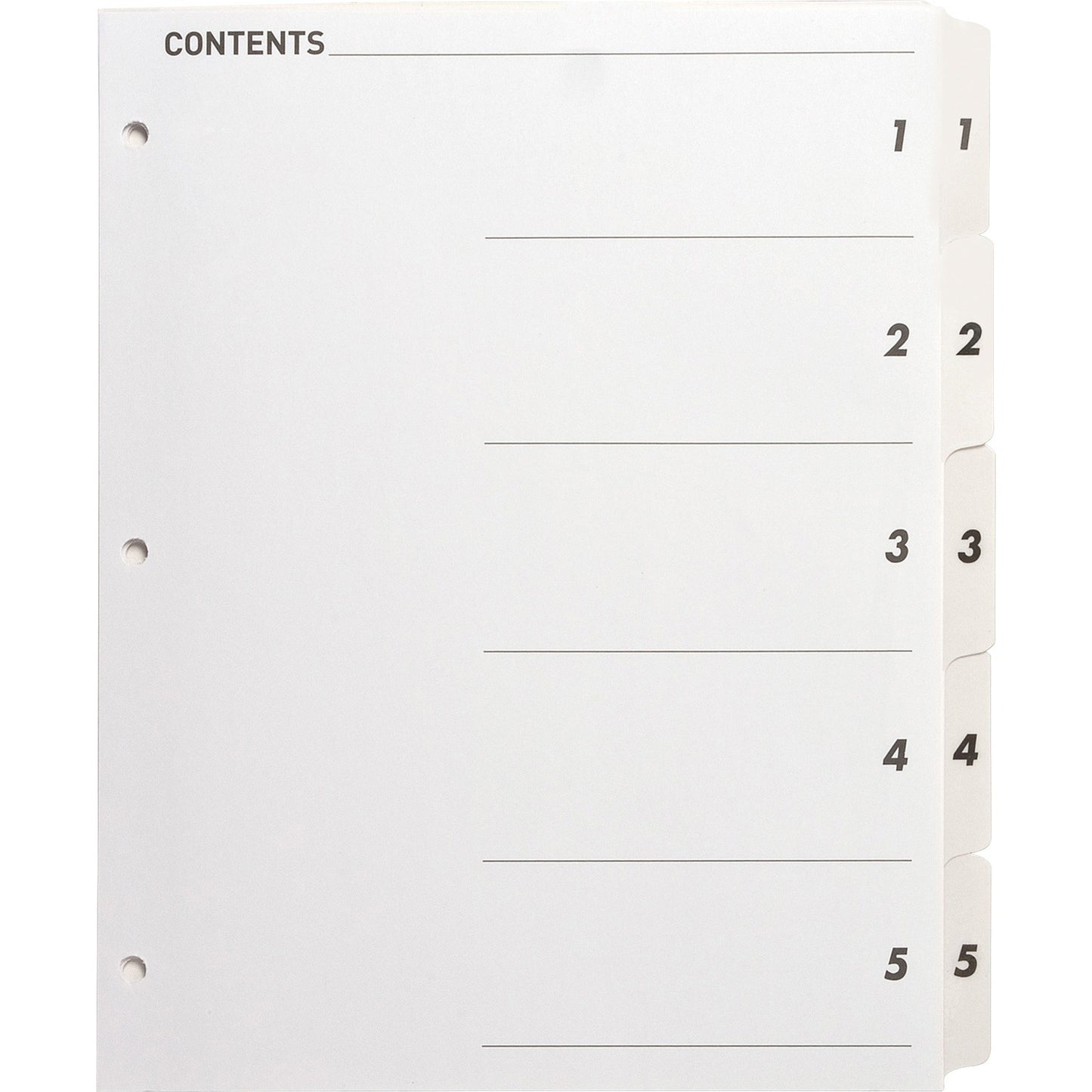 Business Source Table of Content Quick Index Dividers (05852)