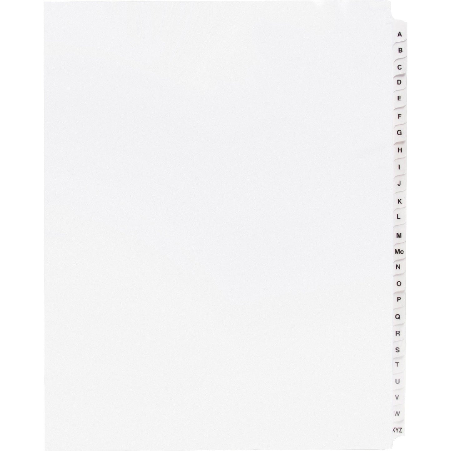 Business Source A-Z Tab Table of Contents Index Dividers (05858)