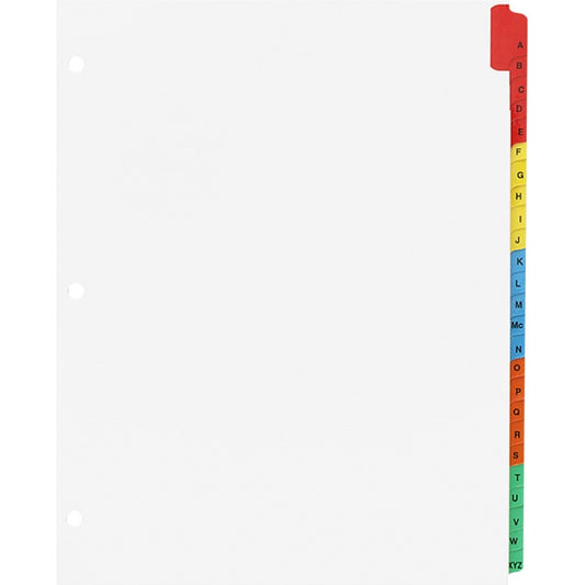 Business Source A-Z Tab Table of Contents Index Dividers (21905)