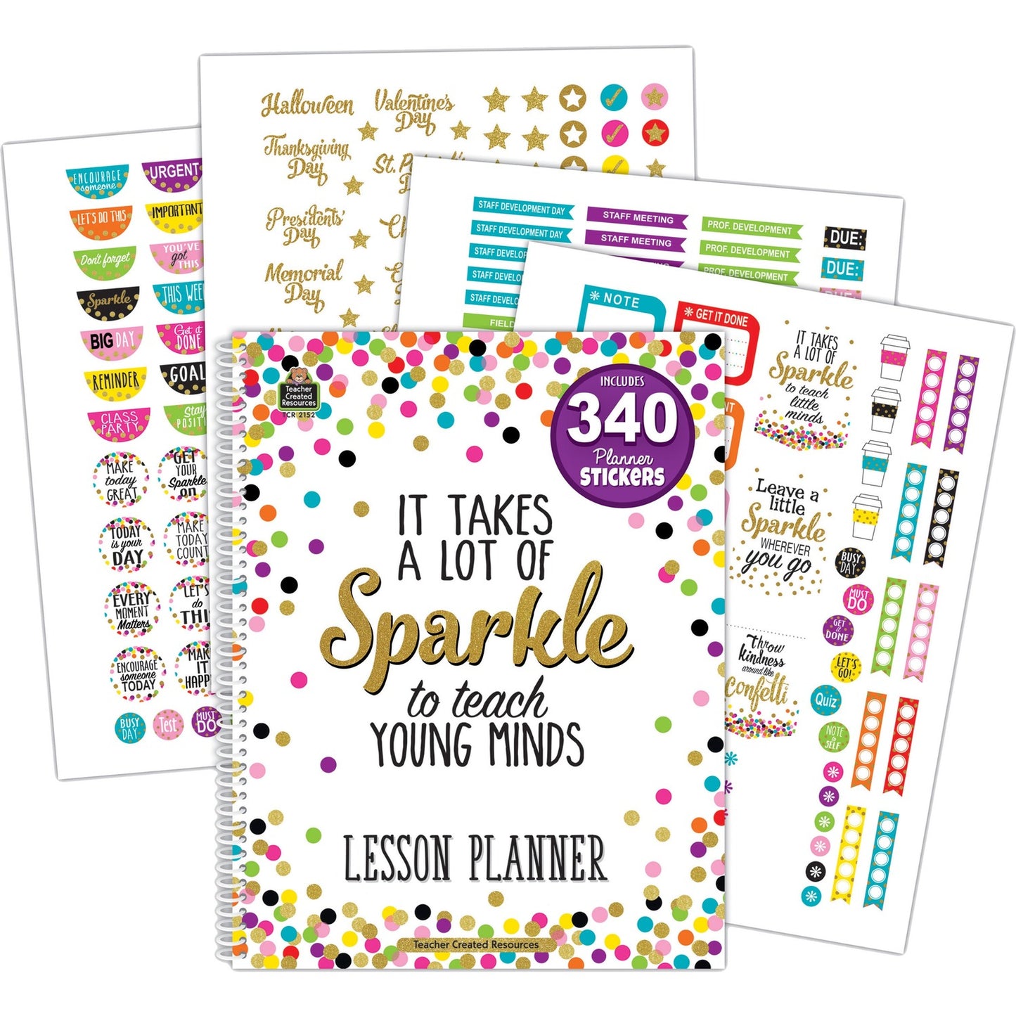 Teacher Created Resources Confetti Lesson Planner (2152)