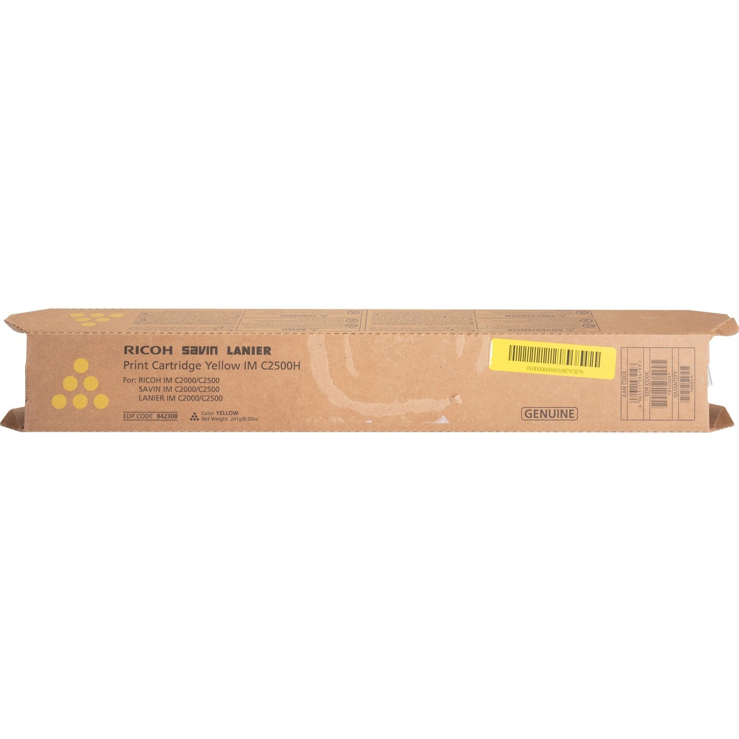 Ricoh Original Laser Toner Cartridge - Yellow - 1 Each (842308)