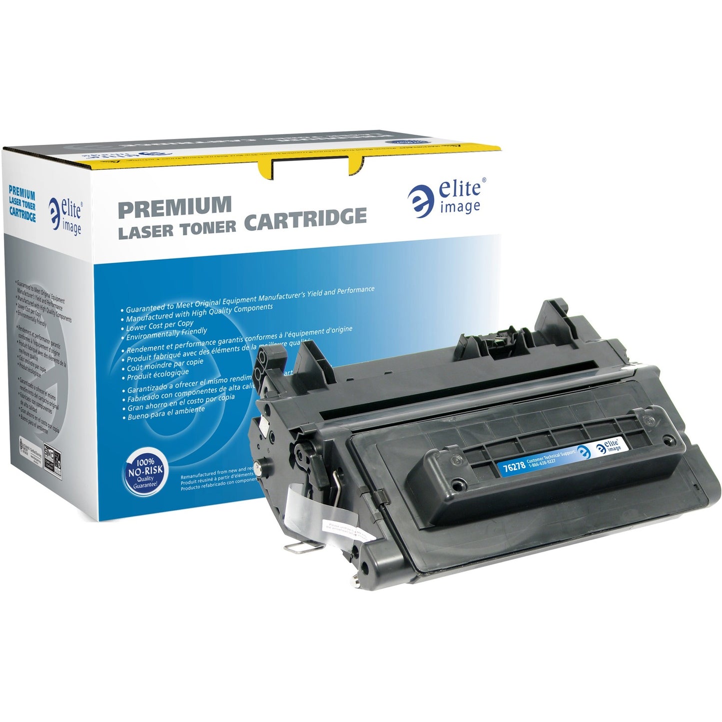 Elite Image Remanufactured Extended Yield Laser Toner Cartridge - Alternative for HP 64A (CC364A) - Black - 1 Each (76278)