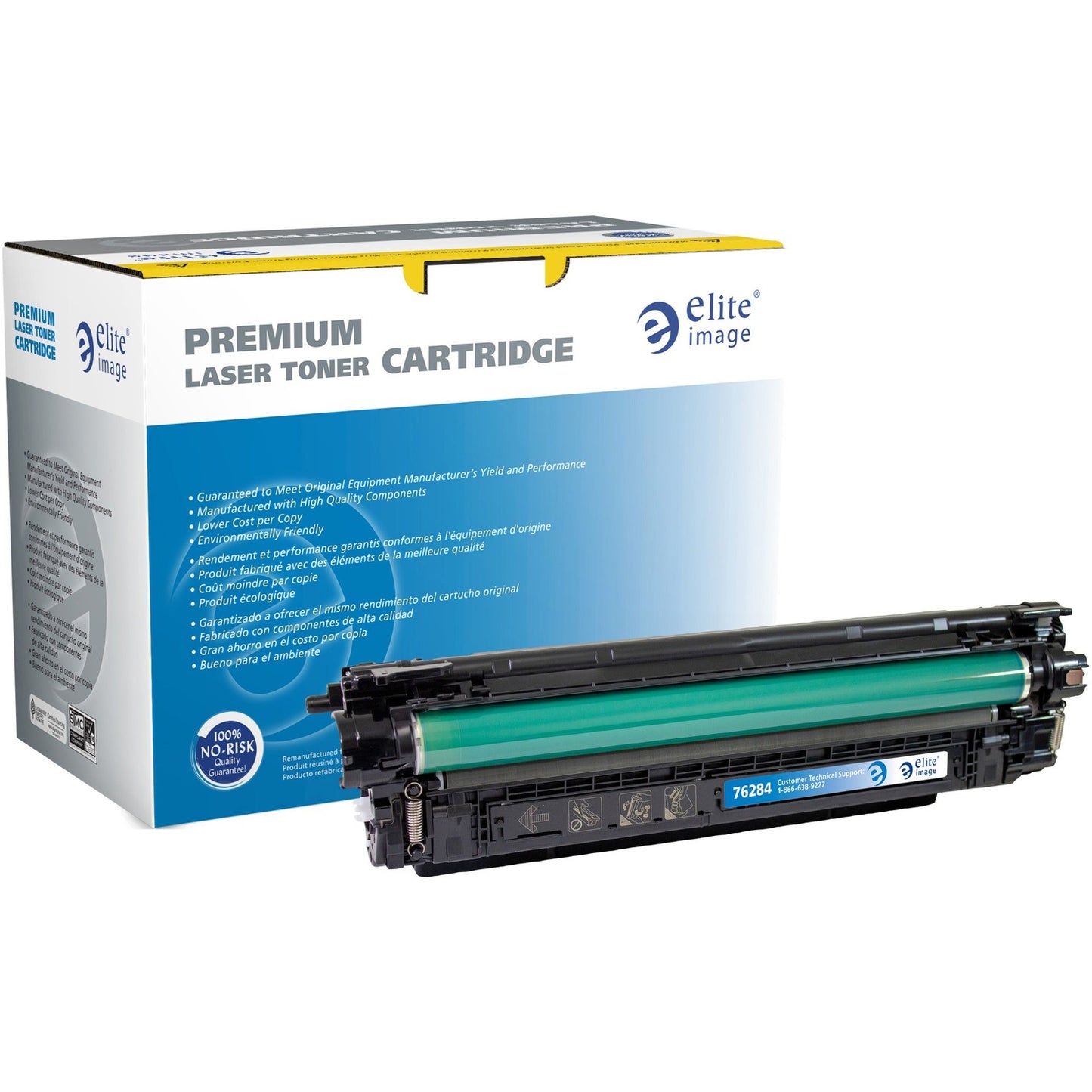 Elite Image Remanufactured Laser Toner Cartridge - Alternative for HP 508A (CF361A) - Cyan - 1 Each (76284)