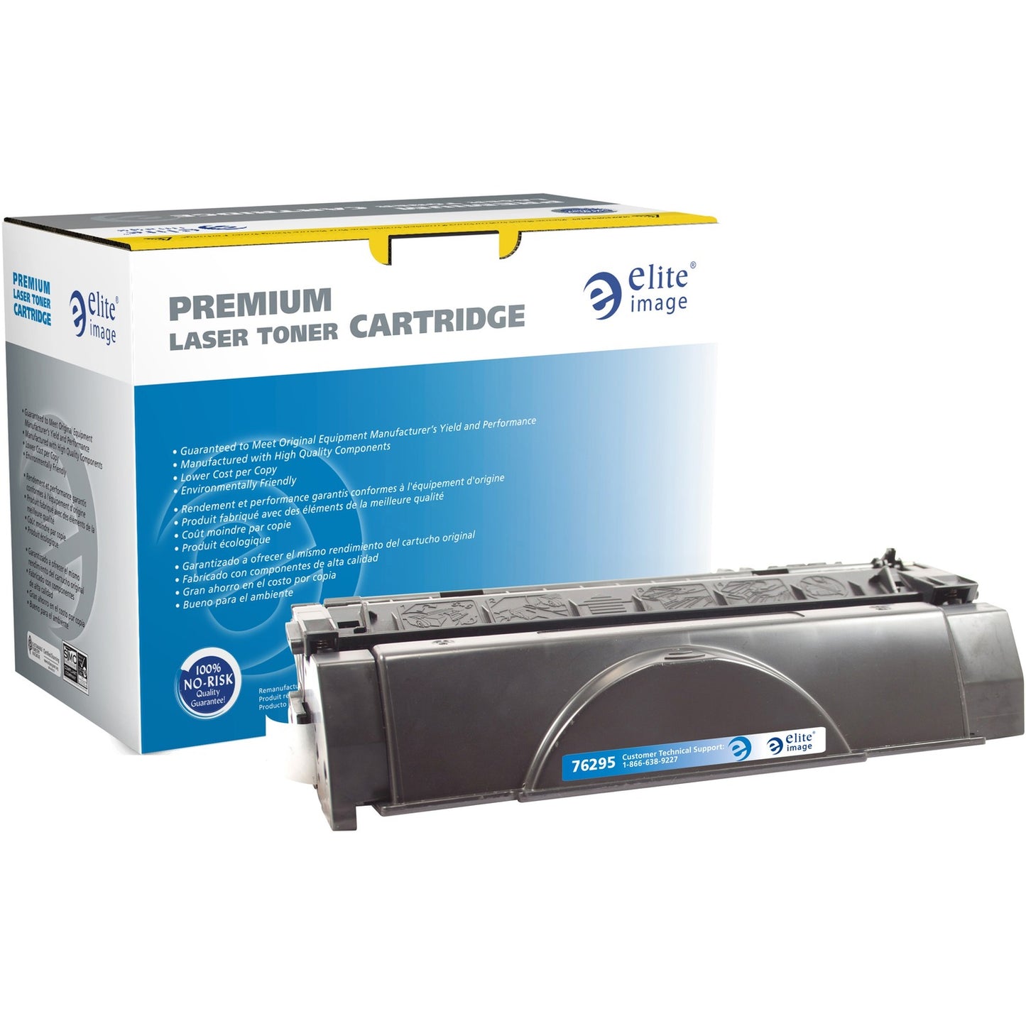 Elite Image Remanufactured Laser Toner Cartridge - Alternative for HP 49A (Q5949A) - Black - 1 Each (76295)