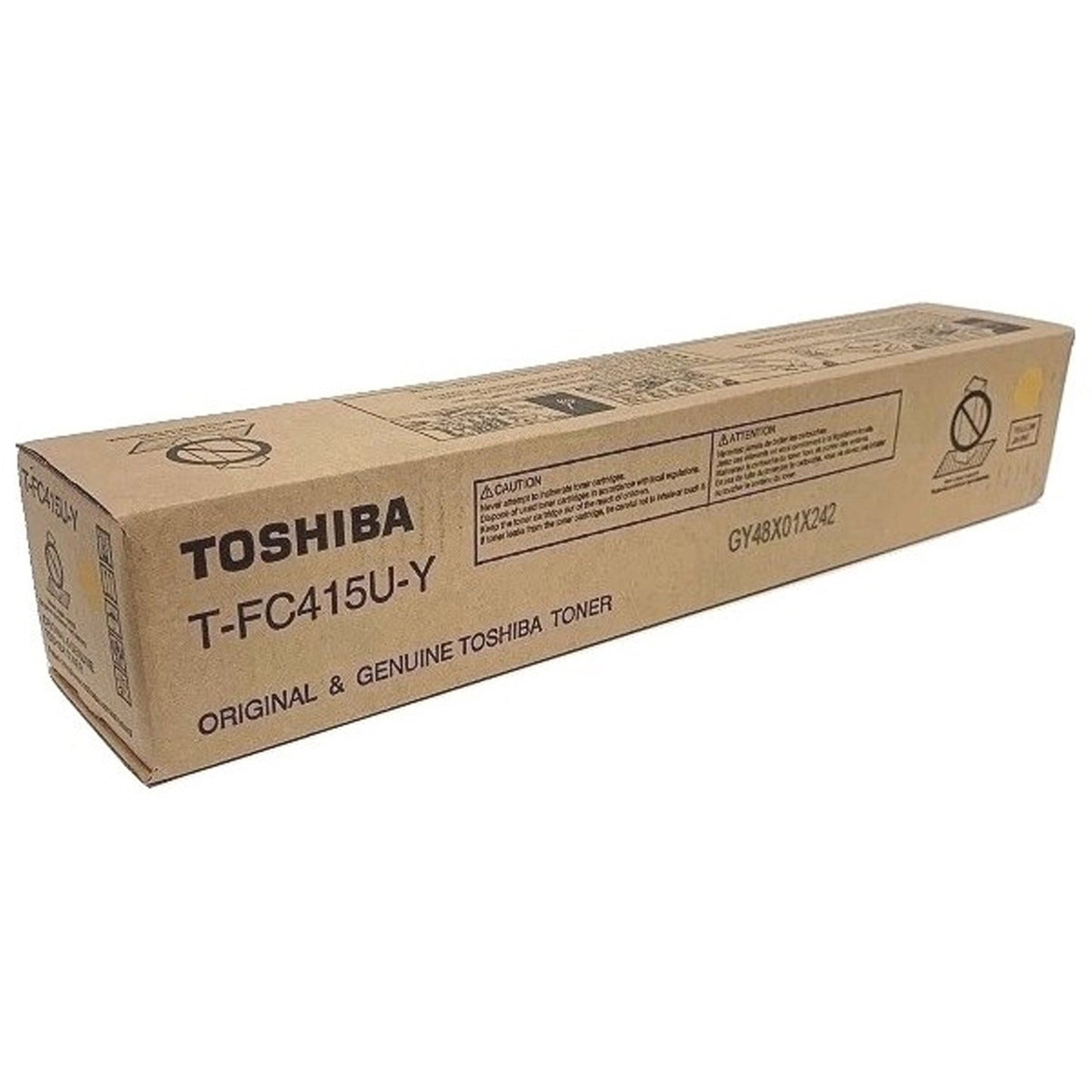 Toshiba Original Laser Toner Cartridge - Yellow - 1 Each (TFC415UY)