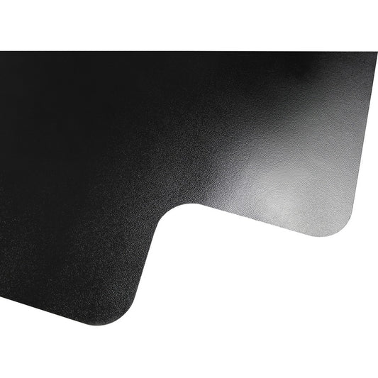 Black Vinyl Lipped Chair Mat for Hard Floor - 36" x 48" (FC123648HLBV)